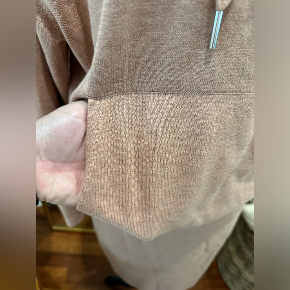 REISS Jodie Knit Hoodie Dress - Picture 4 of 14